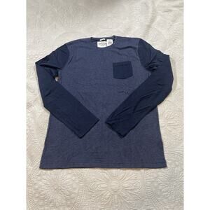 Abercrombie & Fitch Men’s Long Sleeve Pocket Tee Blue Size Large